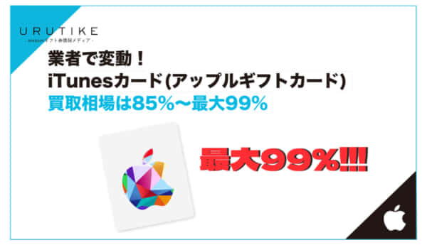iTunesカード 買取 相場